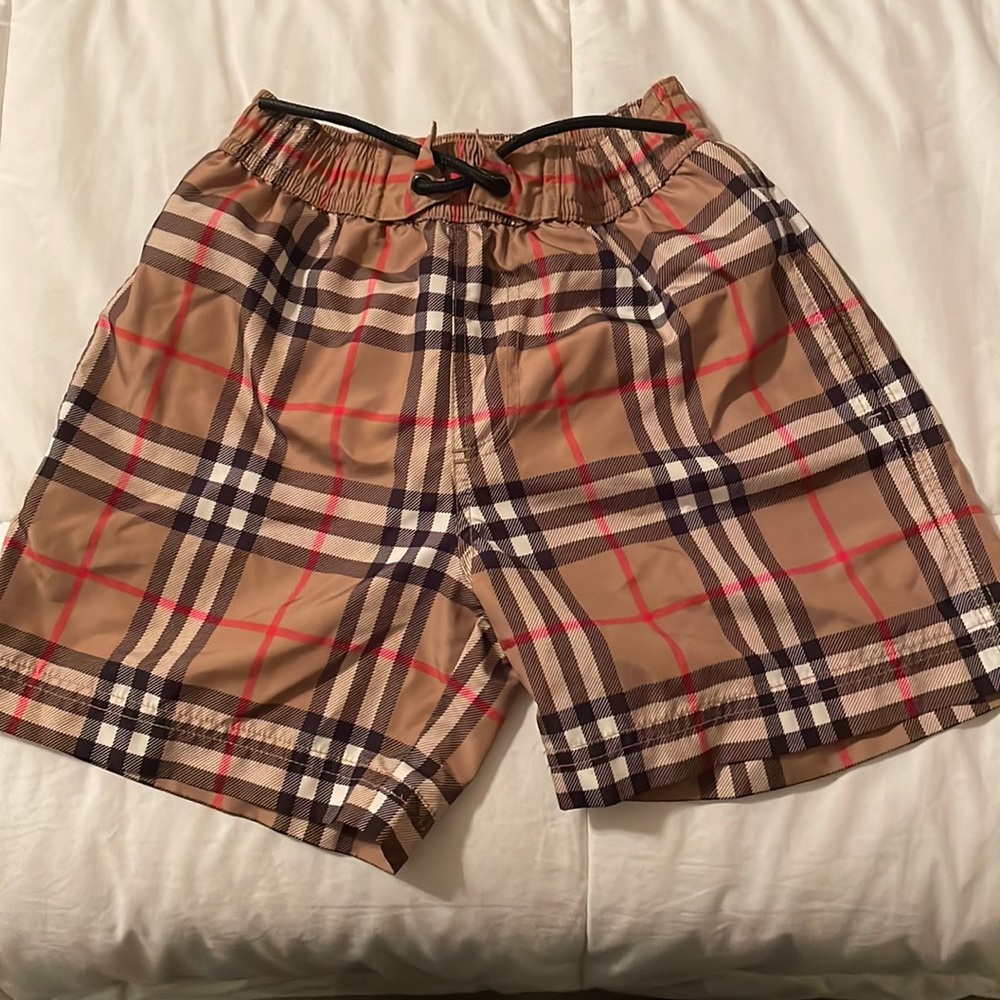Burberry Appliqué Vintage Check Swim Shorts